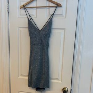 Sequin Hearts Glittery Black Dress